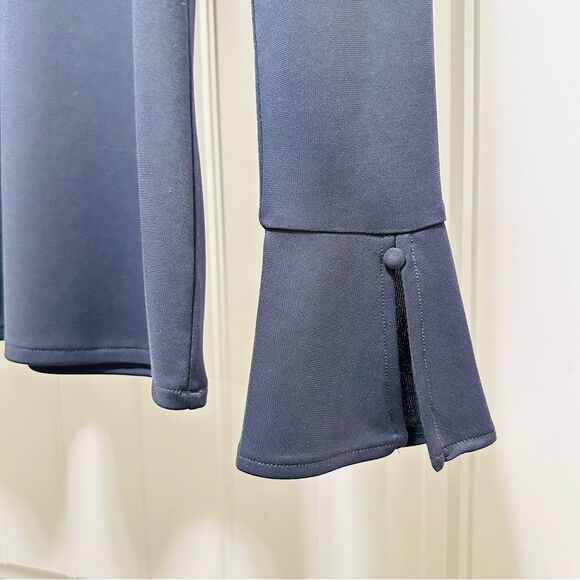 Ann Taylor Dark Navy & Blush Color Long Sleeve Blouses Size XXS - Picture 5 of 11